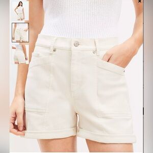 NWT Loft High Rise Carpenter Denim Short Size 30/10